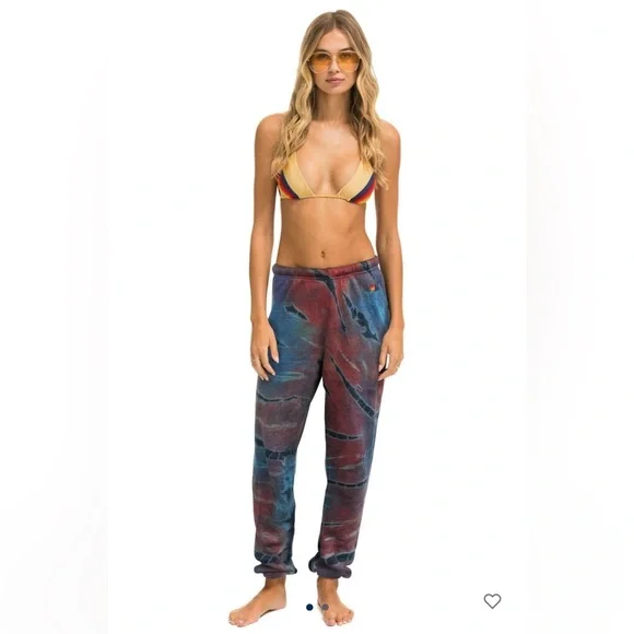 NWT Aviator Nation Hand Dyed Sweatpants - Picture 1 of 4